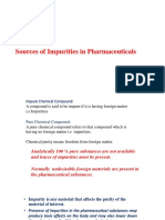 Sources of Impurities in Pharma Product