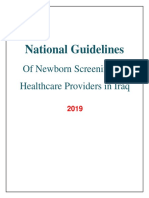 National Guidelines: of Newborn Screening For Healthcare Providers in Iraq