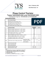 Types N2055MC260 and N2055MC280: Phase Control Thyristor