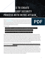Five Stages To Create A Closed-Loop Security Process With Mitre Att&Ck