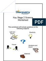 KS2 Science Worksheet