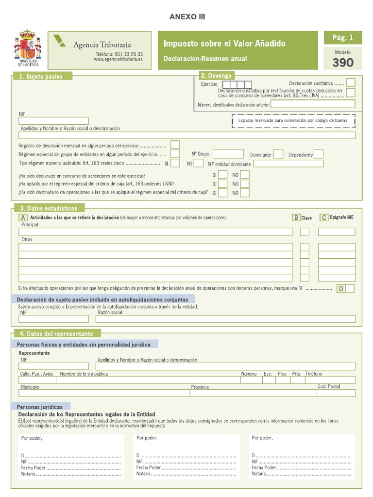 Modelo 390 | PDF