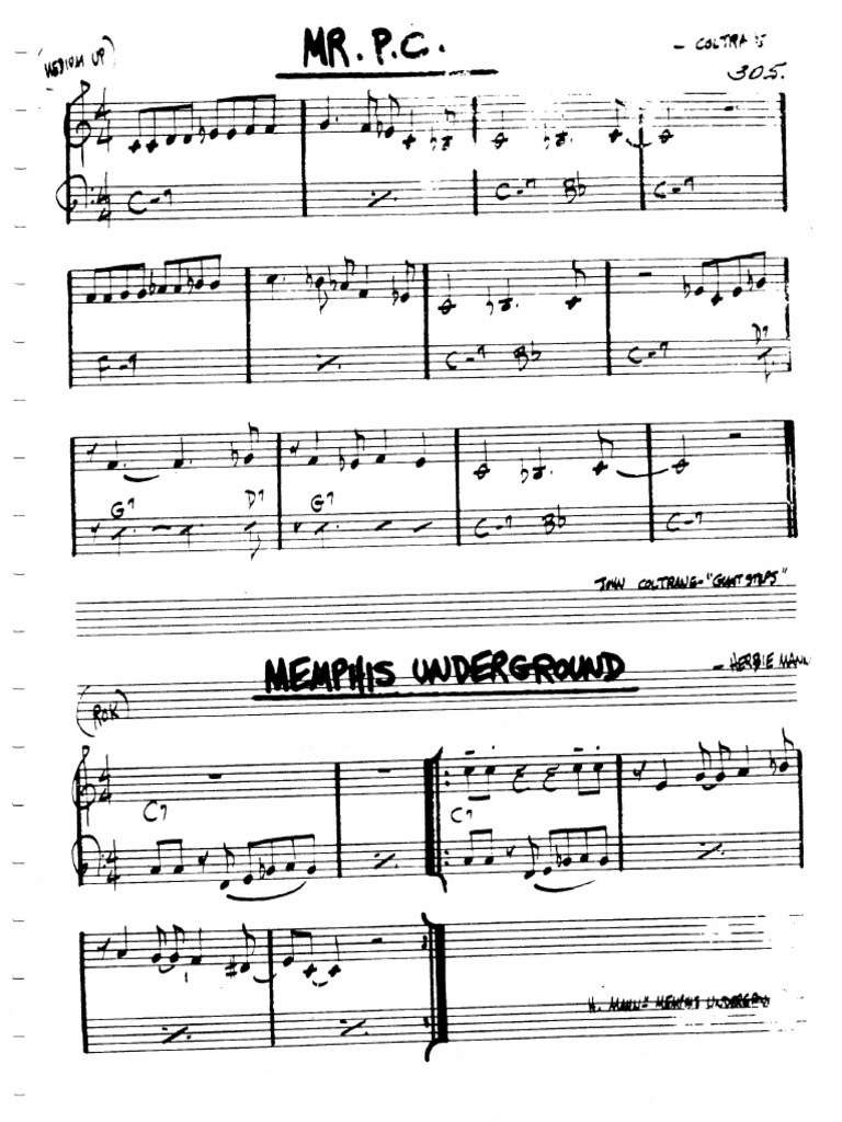 Coltrane - MR Ps | PDF