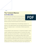 The Yarkand Manner