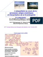 H08-Latger-Numeration Plaquettaire Au Cours de La Grossesse