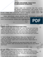 Peran Tanah Dan Organisme Tanah Bagi Keberlangsungan Kehidupan