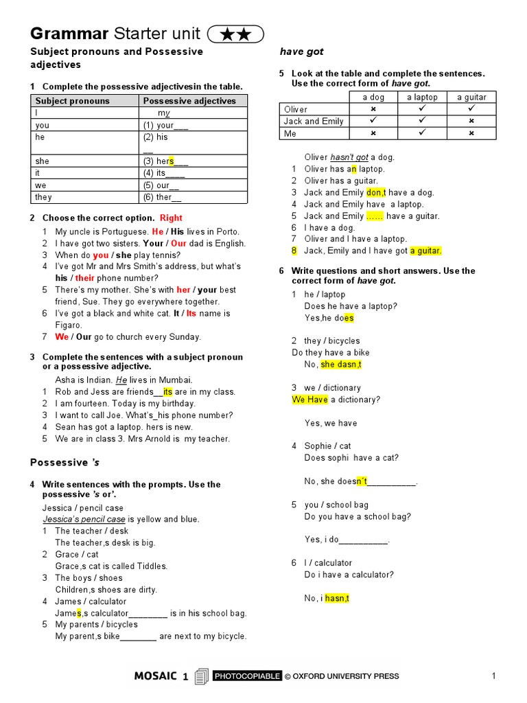 1 ESO Starter Unit | Download Free PDF | Languages | Foreign Language ...