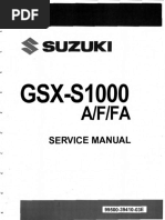 SUZUKI GSX-R600 サービスマニュアル　L1 SUZUKI GSX-R600 サービスマニュアル L1 SUZUKI GSX-R600 サービス