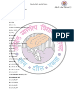 Calender Questions For Exams ABVP