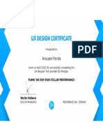 UX certificate