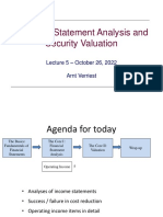 Financial Statement Analysis and Security Valuation: - October 26, 2022 Arnt Verriest