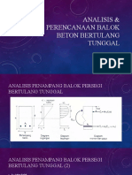 Analisis Balok Beton Bertulang Tunggal