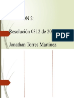 Lección 2: Resolución 0312 de 2019 Jonathan Torres Martinez