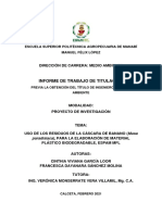 Informe de Trabajo de Titulación: Escuela Superior Politécnica Agropecuaria de Manabí Manuel Félix López