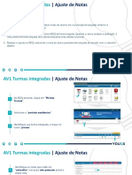 AV1 Turmas Integradas - Exclusão de Nota Incorreta