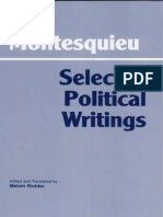 Montesquieu: Selected Political