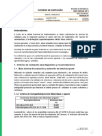 Informe de inspección de soldadura de tren de rodamiento de Vacuum revela defectos