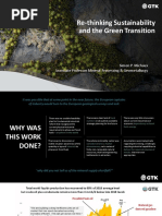 Re-Thinking Sustainability and The Green Transition