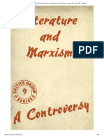 Mikhail Lifshitz, Literature and Marxism - A Controversy