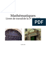 Mathématiques: Livret de Travail de La 3 À La 2