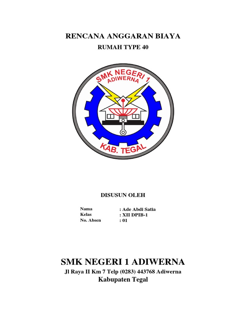 Contoh RAB Pembangunan Rumah Type 40 | PDF
