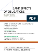 Nature & Effects of Obligations