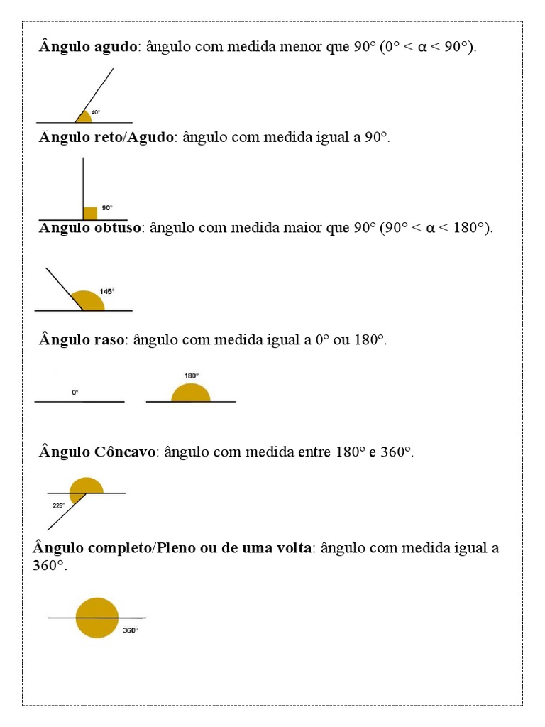 Ângulo Agudo 5 Ano | PDF