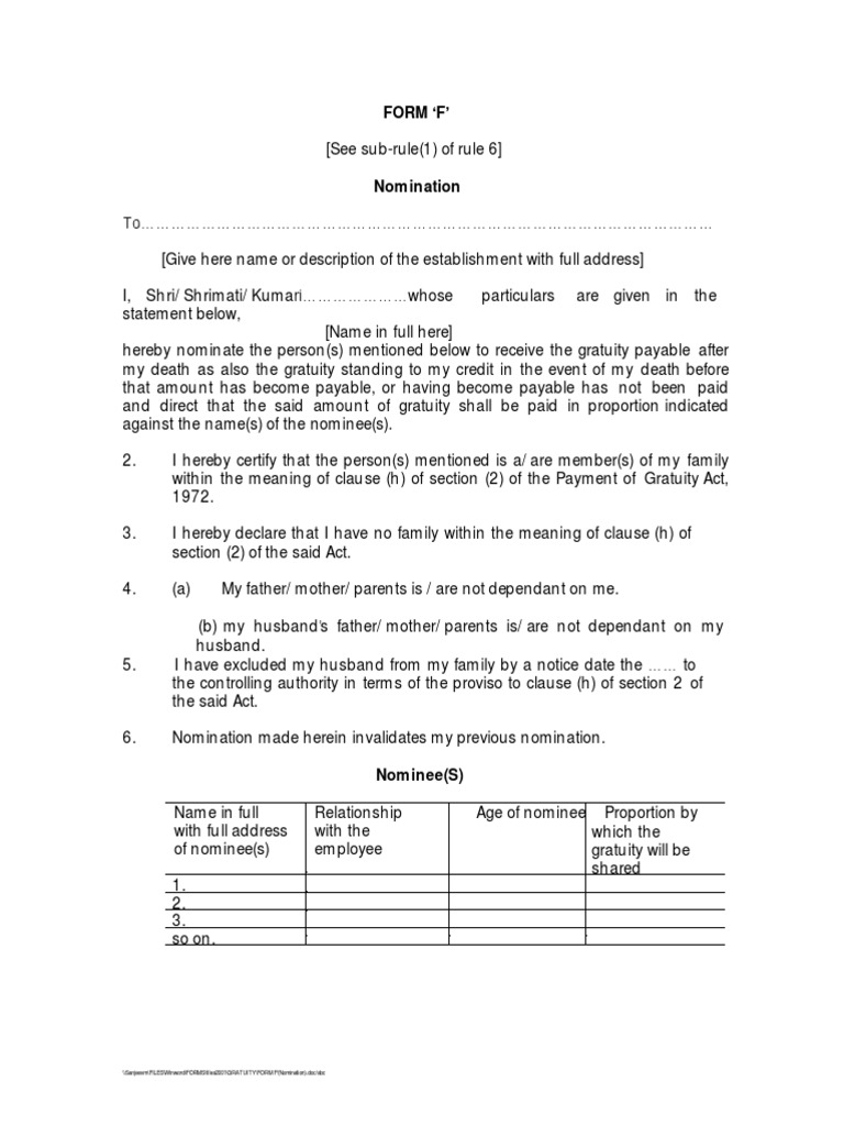 gratuity-form-f-nomination-pdf