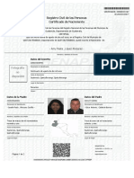 Registro Civil de Las Personas Certificado de Nacimiento: Fotografía No Disponible