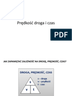 Prędkość Droga I Czas