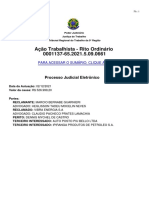 Ação Trabalhista - Rito Ordinário 0001137-65.2021.5.09.0661: Processo Judicial Eletrônico