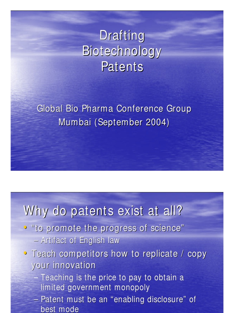 Understanding Biotechnology Patents | PDF | Patent Claim | Patent
