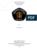 Laporan Praktikum Ke-1 Metode Statistika Ii "Uji Hipotesis": Oleh
