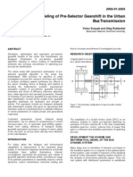 Modeling of Pre-Selector Gearshift in The Urban Bus Transmission