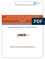 Bases Estándar de Adjudicación Simplificada para La Contratación de Bienes