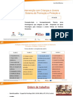 Avaliação e Intervenção Com Crianças e Jovens No Âmbito Do Sistema de Promoção e Proteção e Tutelar Cível