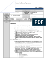 Solicitud de Trabajo Programado: Sección I: Información General