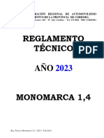 Reglamento Técnico: Federación Regional de Automovilismo Deportivo de La Provincia de Cordoba