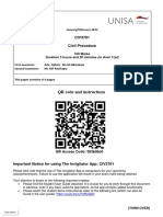 CIV3701 Civil Procedure: QR Code and Instructions