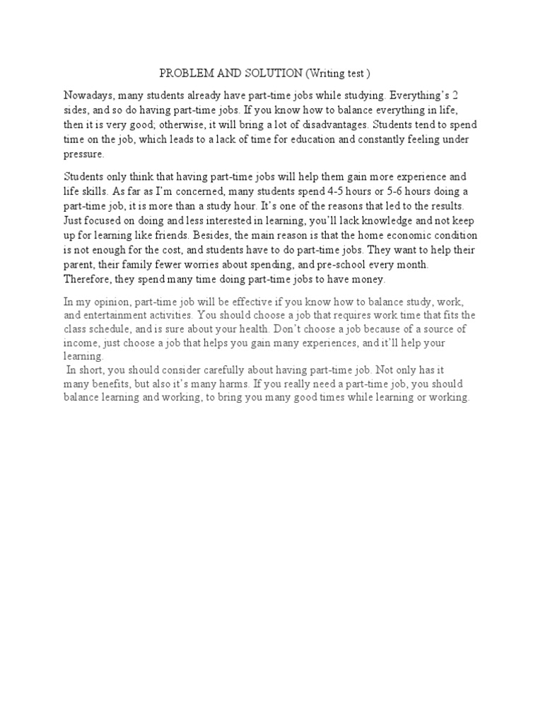 writting test | PDF