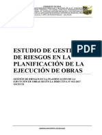 Estudio de Gestión de Riesgos en La Planificación de La Ejecución de Obras