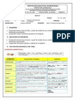 Decimo Ciclo Ii Guia 2 Categorias Gramaticales y La Infografia