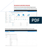 Backup & Restore in ANS