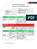 Sesión de Aprendizaje N 10, Personal Social - Ero - Qué Debemos Hacer Ante Peligros Naturales