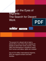 SOLIDAR Exhibition: Through The Eyes of Migrants - The Search For Decent Work