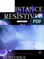 Resistance: Resistivit Y