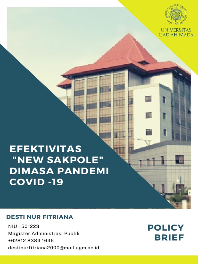 Contoh Policy Brief New Sakpole PDF