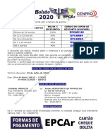 EPCAR100 Epcar80 Epcar60 Epcar50 Epcar40: Início Das Aulas: 02 de Março de 2020