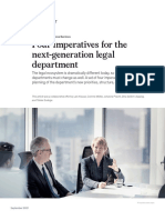 Four Imperatives For The Next-Generation Legal Department