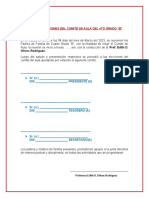 Acta de Elecciones Del Comité de Aula Del 4to Grado "B": Olivos Rodriguez